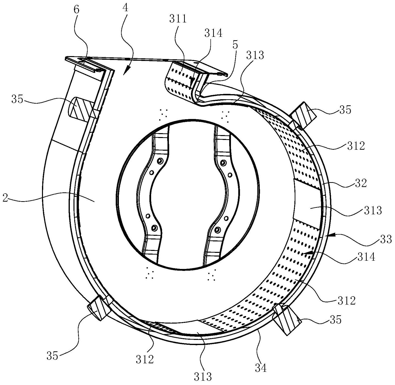 cn112253542a_蜗壳,应用有该蜗壳的离心风机,吸油烟机及其控制方法在