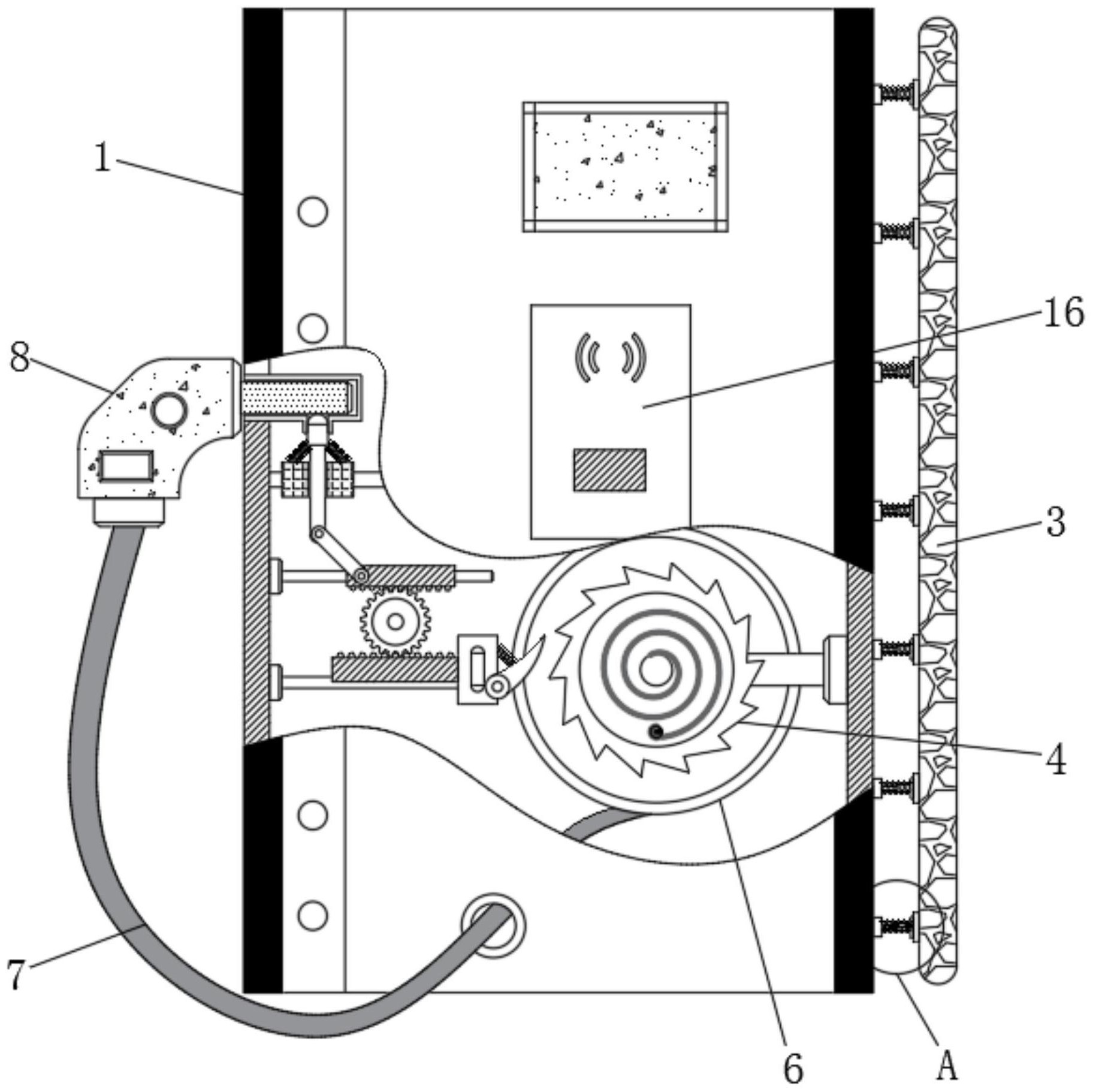 交流充电桩内部结构图片