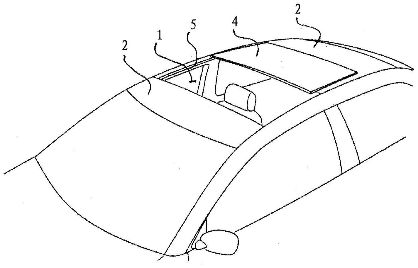 用于车辆的敞开式车顶构造