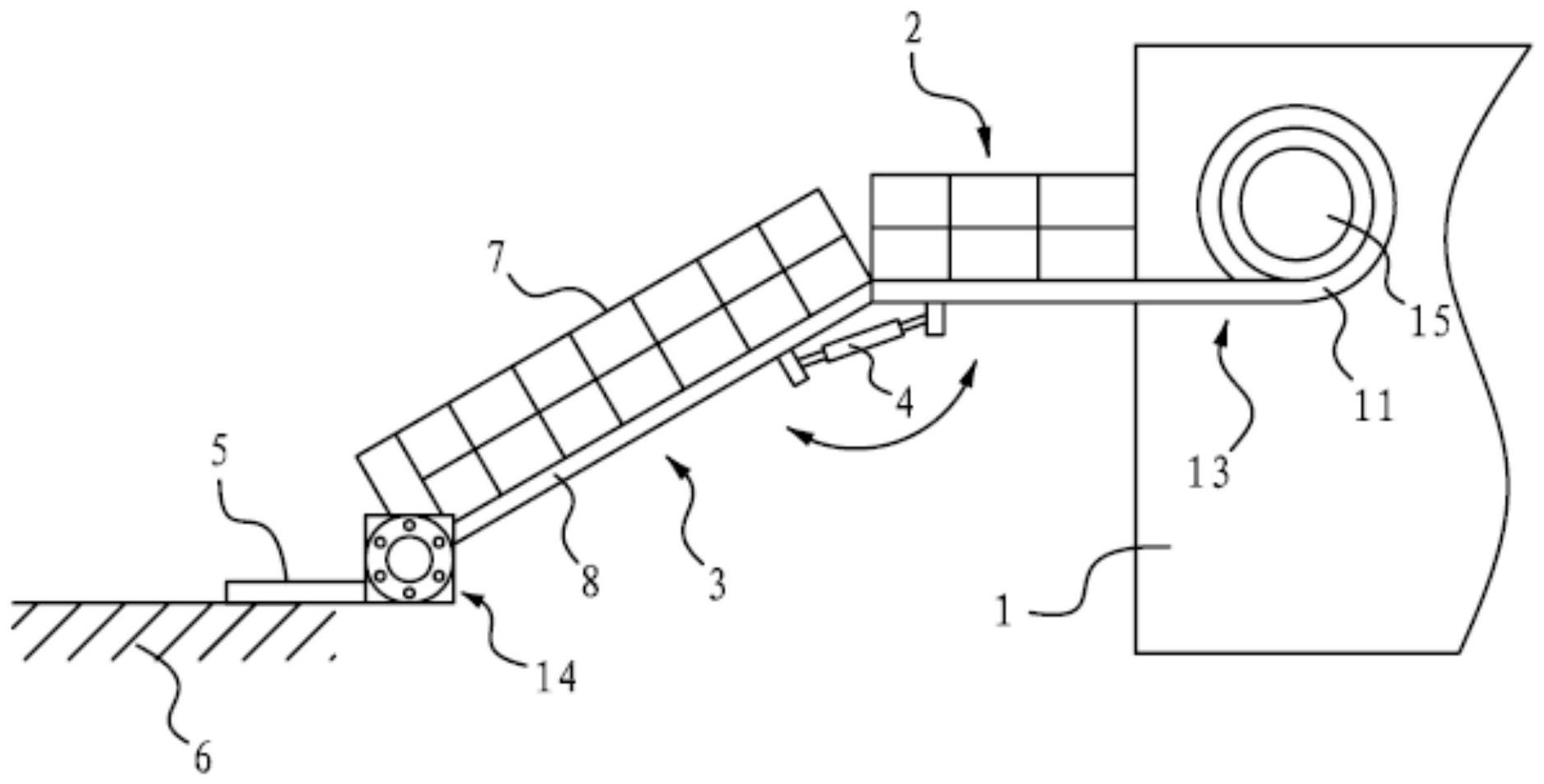 一种船用全自动折叠回转式舷梯