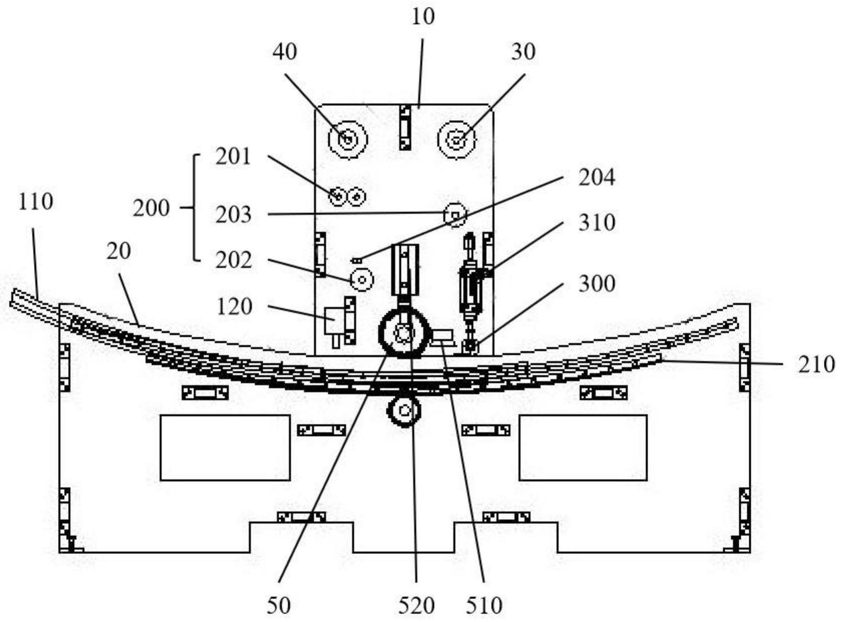 一种弧形玻璃压膜装置