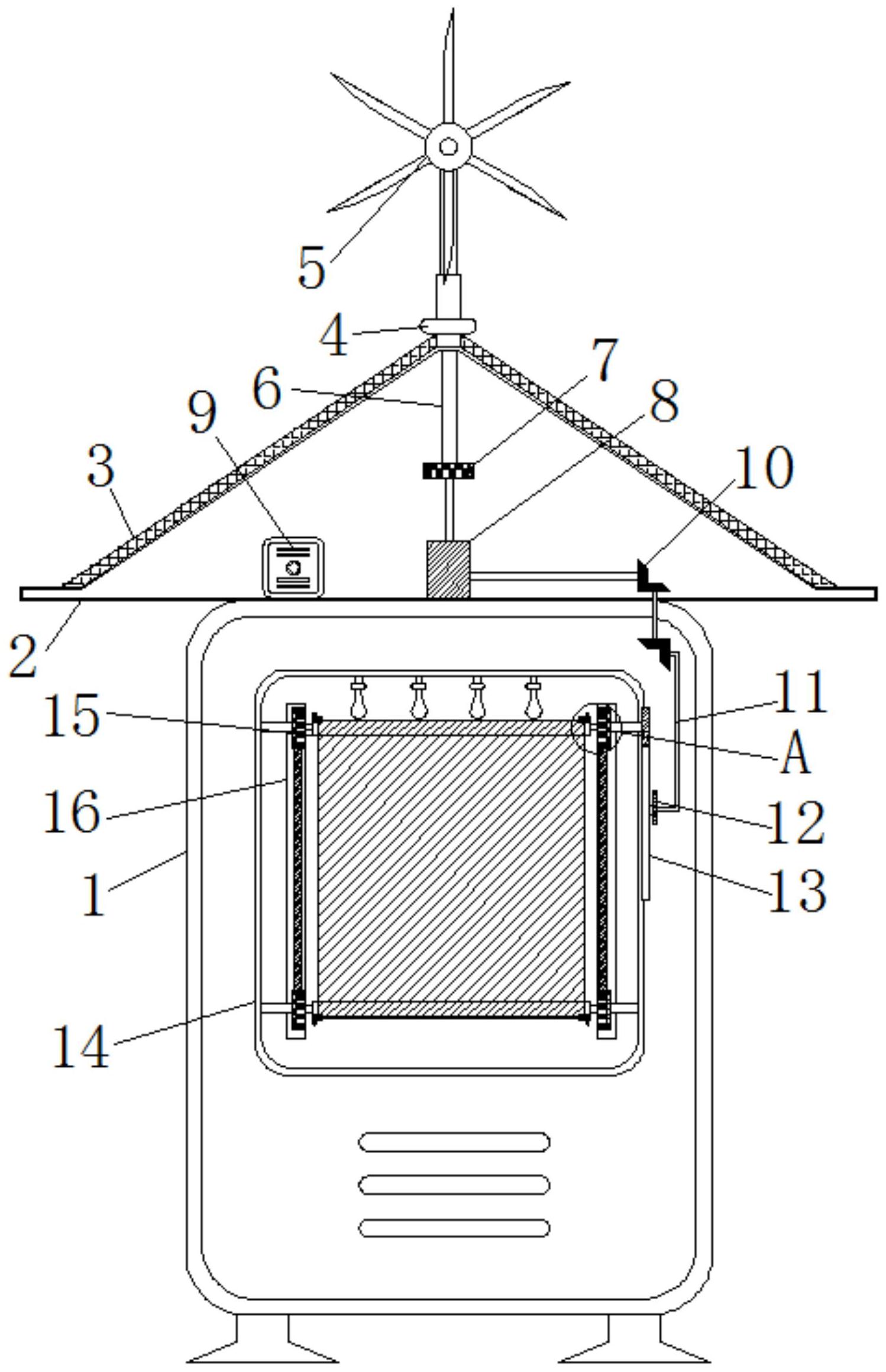 cn112343373a_一种利用风能和太阳能的科技推广报刊亭