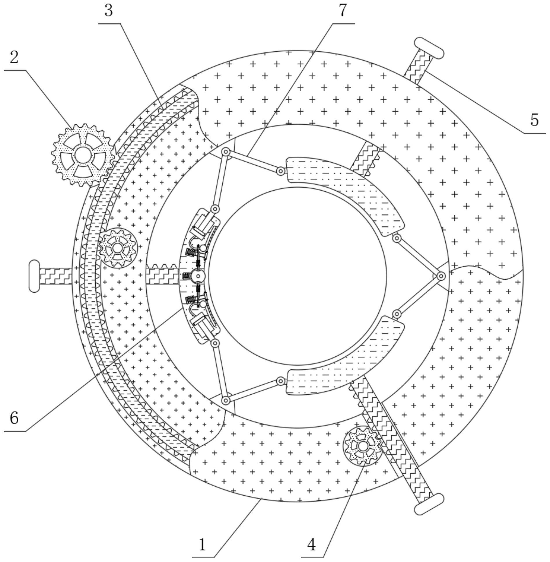 一种工业机器人维修用圆柱形底座夹持装置