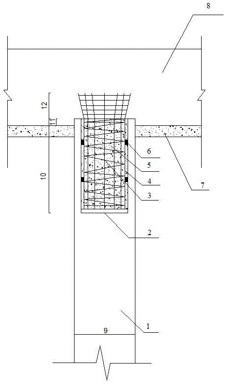 一種phc管樁與高速公路橋樑承臺連接構造及施工方法,所述phc管樁與