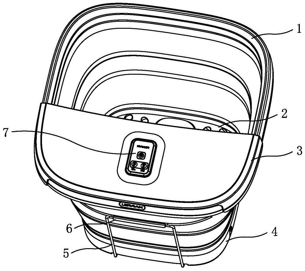 折叠高桶足浴盆