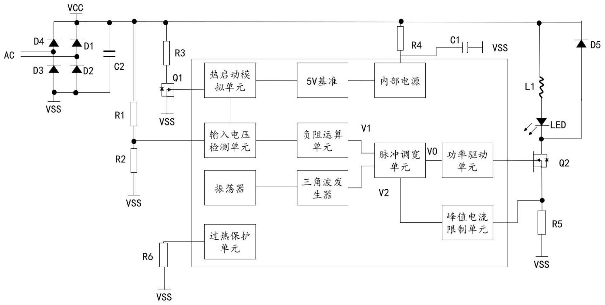 氙气灯转led适配电路led适配模块和led模块