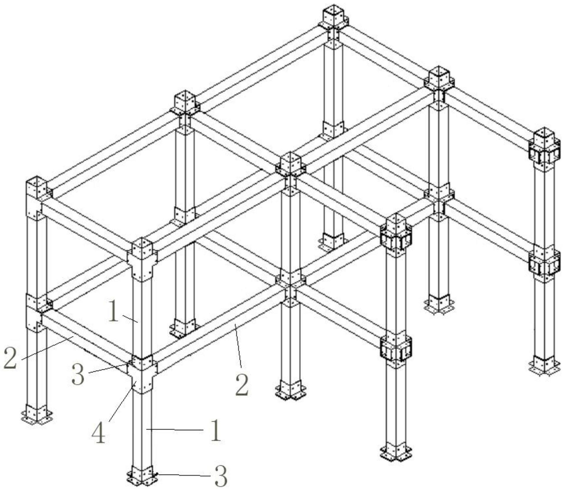 框架结构简图图片