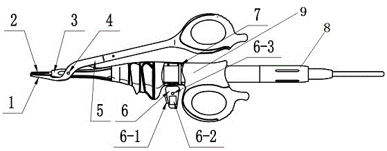 一种无线神经监测剪式超声刀