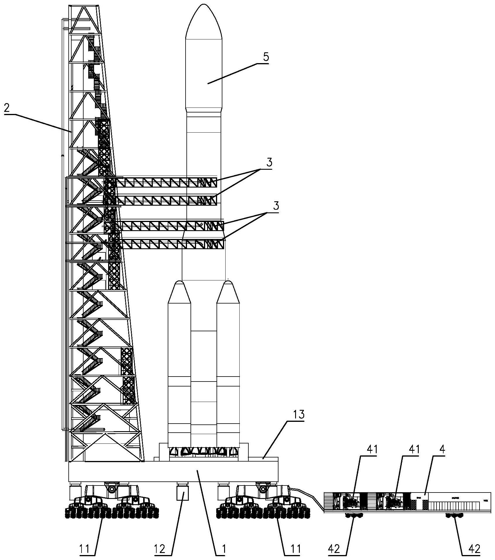 火箭发射台结构图解图片