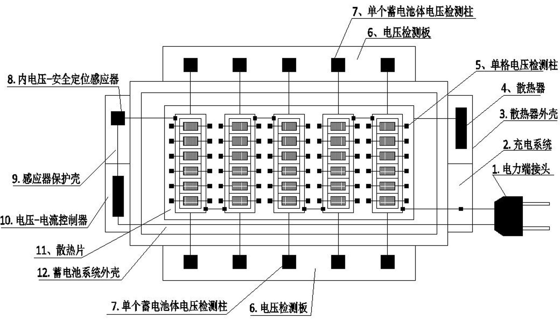 一種充電安全的鉛酸蓄電池