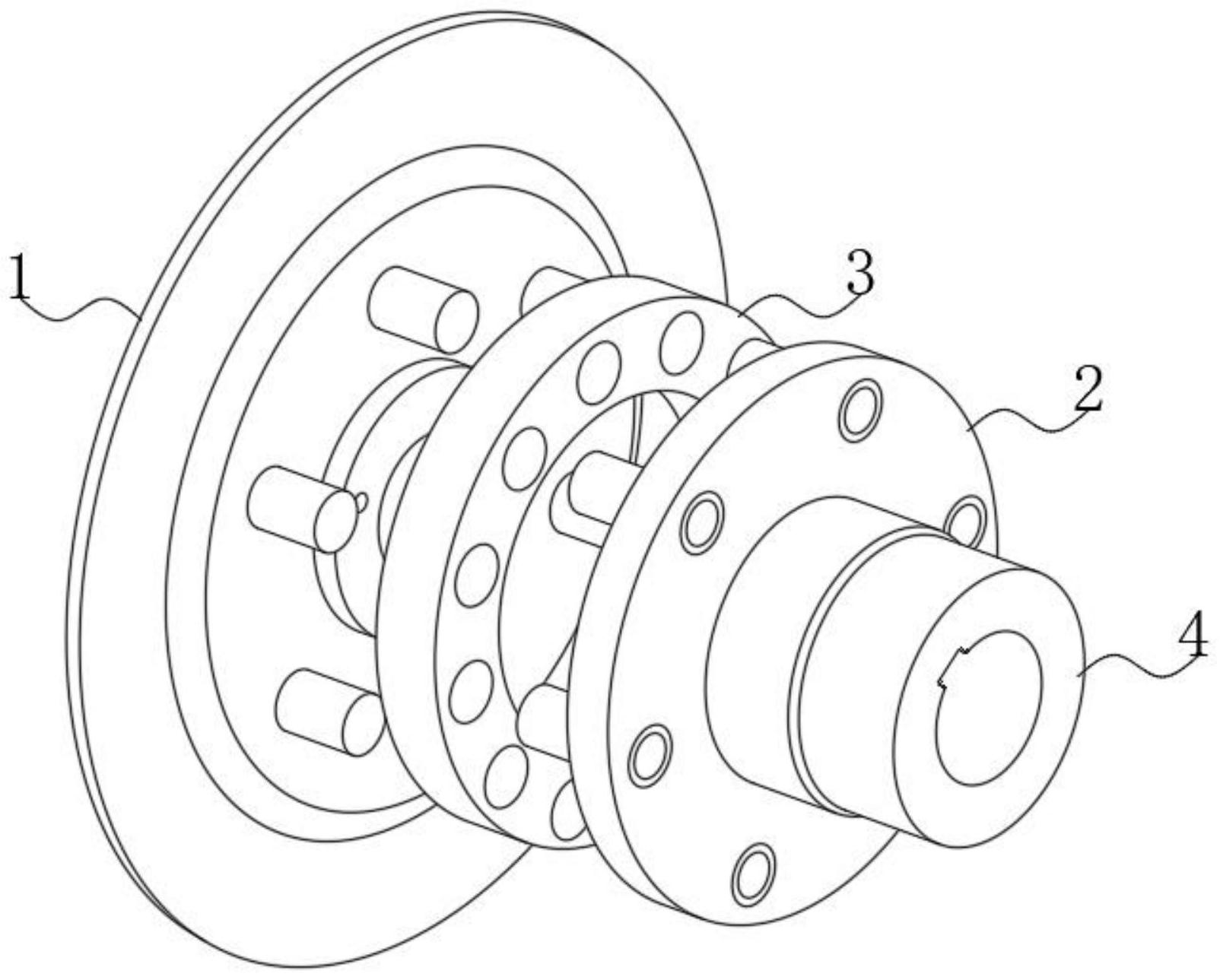 一种大扭矩弹性联轴器的简易结构