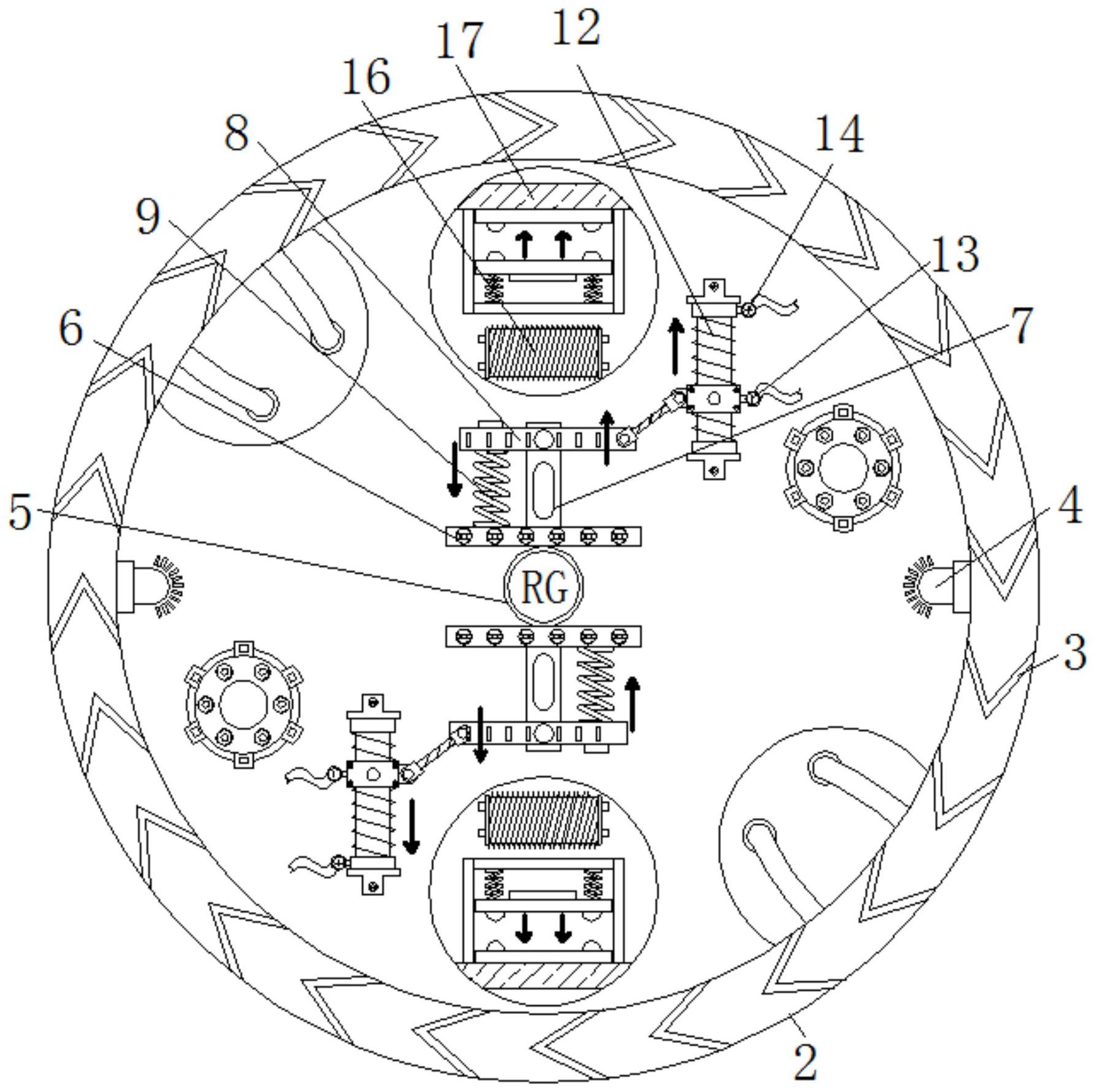 一种避免火灾时光线不足影响逃生指示的防爆指示灯