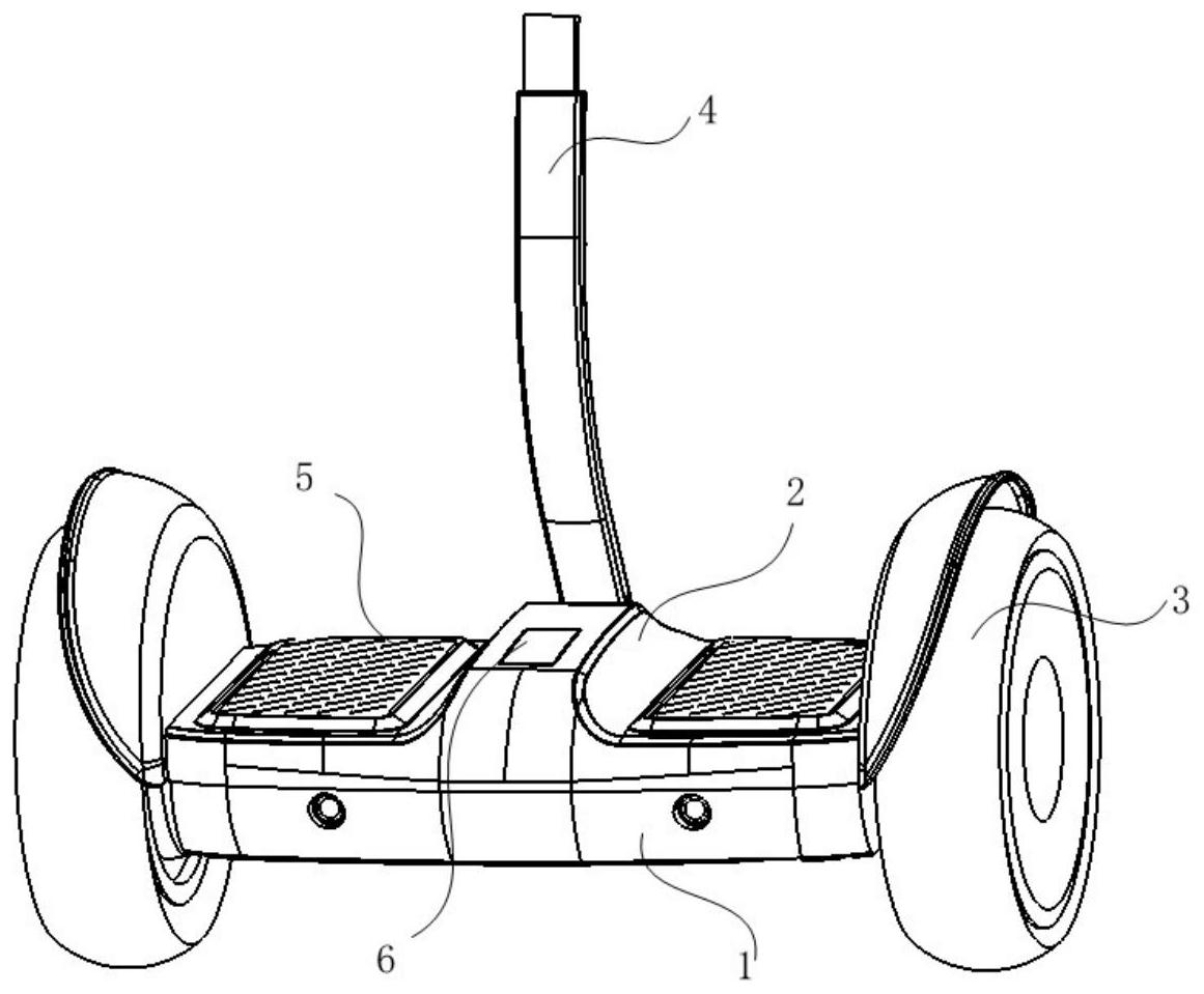 一种带操控杆的平衡车