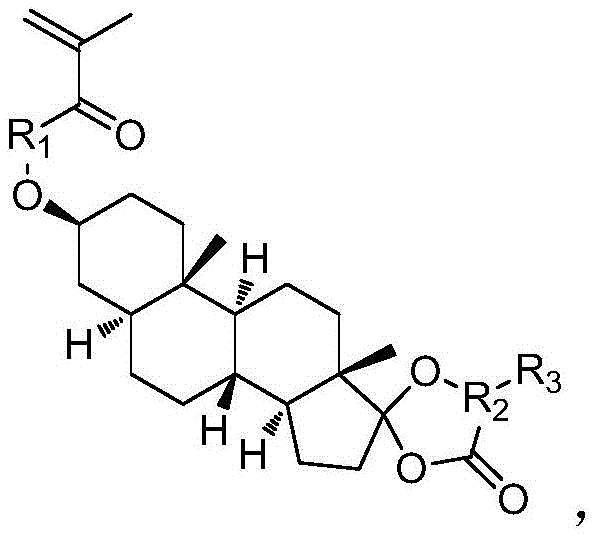 樹脂單體的結構式如下:其中r1為連接鍵,烴基或雜烴基,r2為烴基;r3為氫