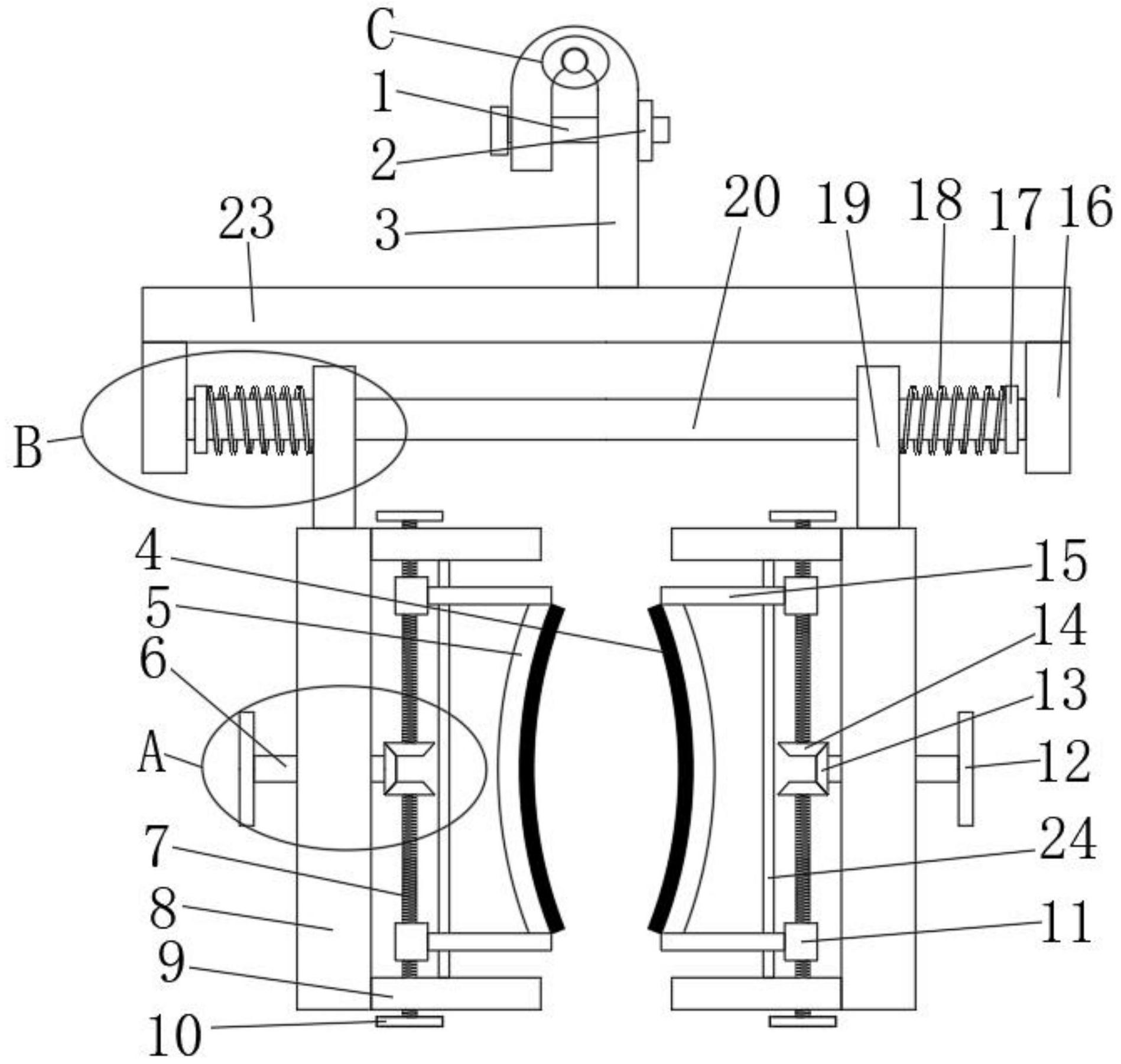 cn112653058a_一种用于电气工程的悬挂式电缆夹持装置