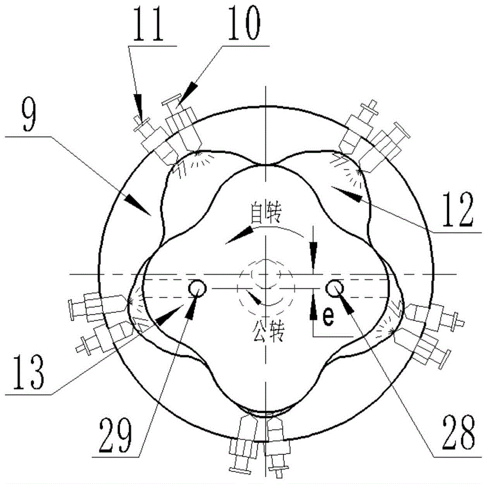 一种拓扑转子发动机