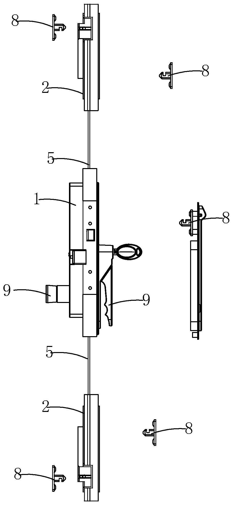 一种天地锁的联动锁止结构