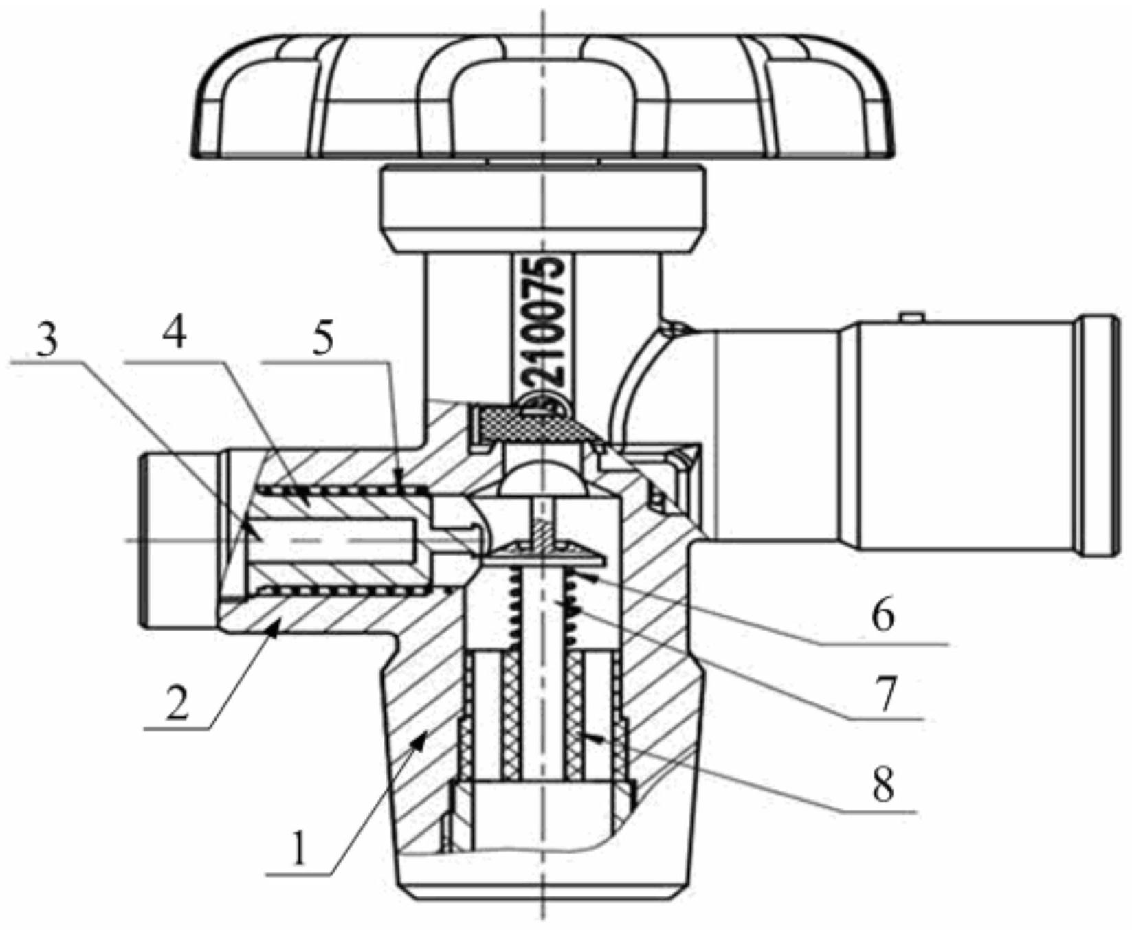 氧气瓶阀门结构图图片