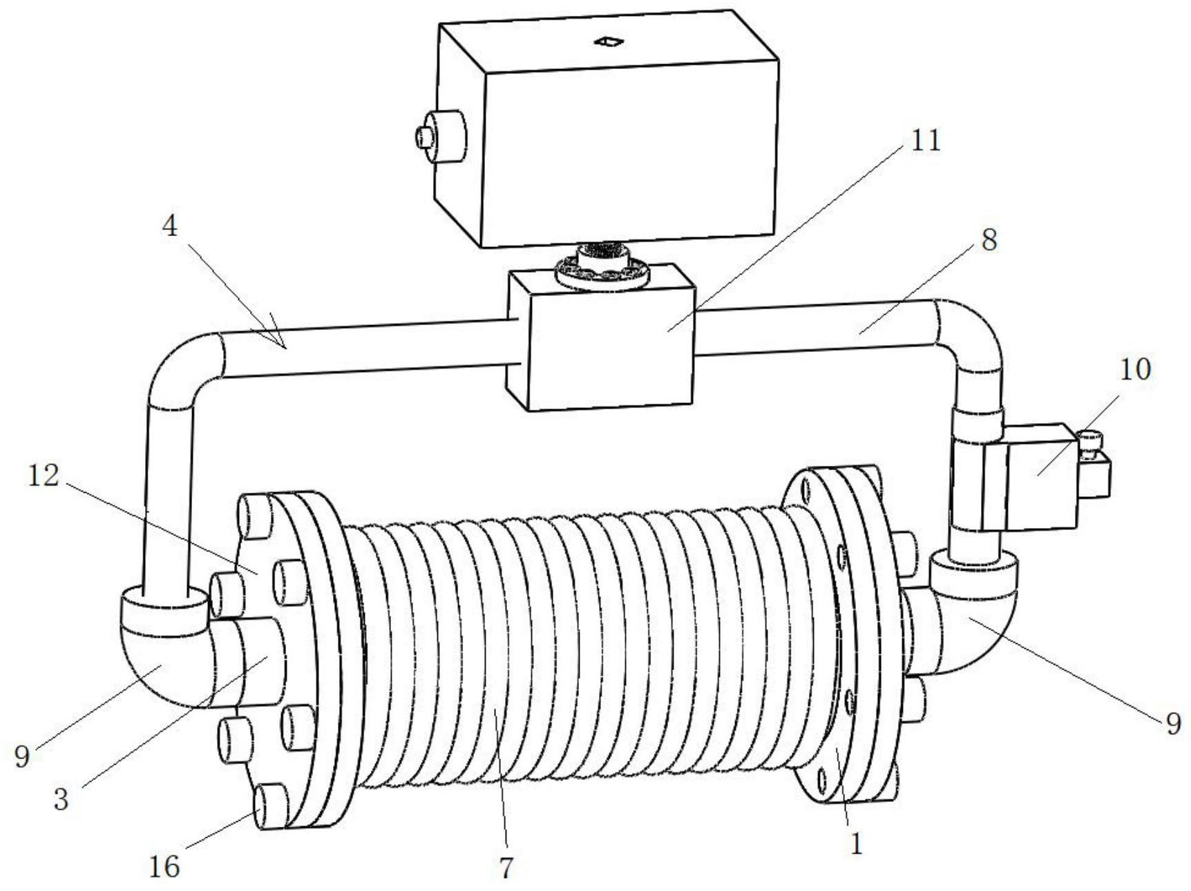一种半主动控制的磁性液体动力吸振器