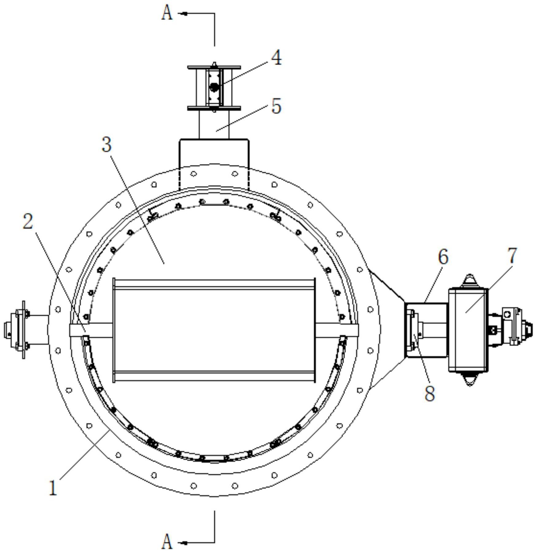 一种高频率单阀板气封蝶形风阀专利_专利申请于202