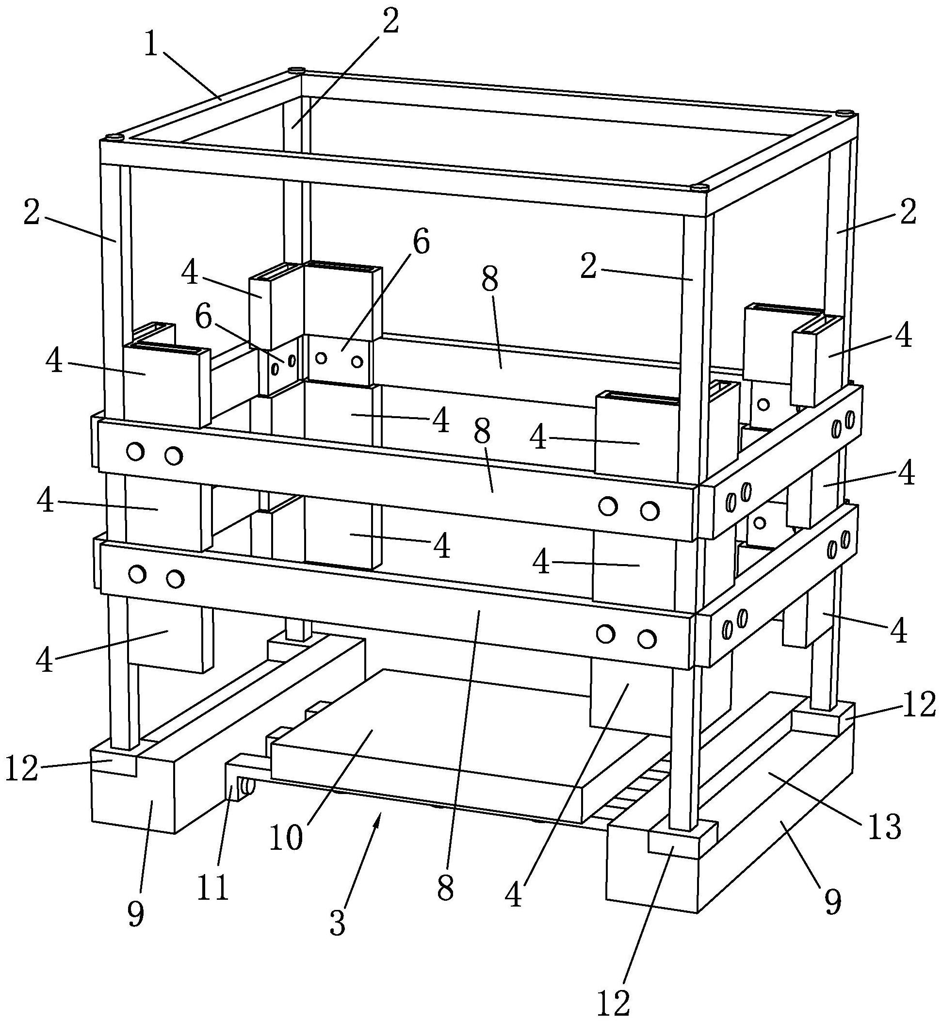蒸烤一体集成灶用包装框架及其焊接方法