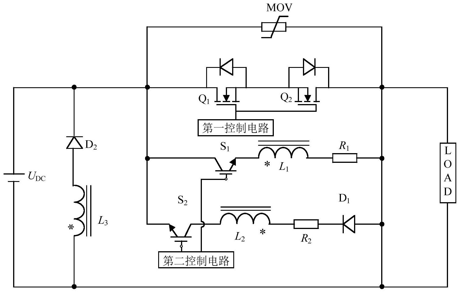 cn112821372a_一種提升直流固態斷路器效率的正激回饋式吸收電路在審