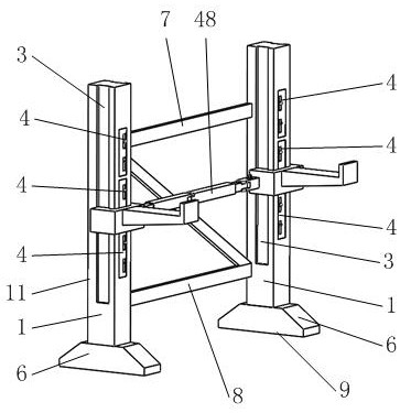 一种房建工程用的可调节悬臂式货架