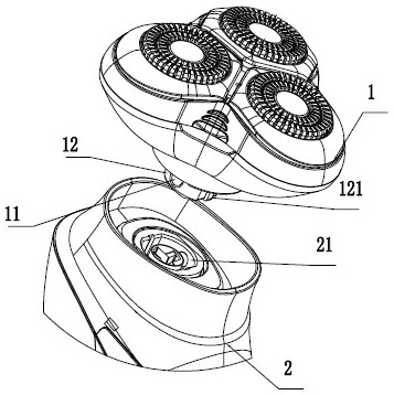 cn112828946a_毛发剃除装置的连接结构及剃须刀在审