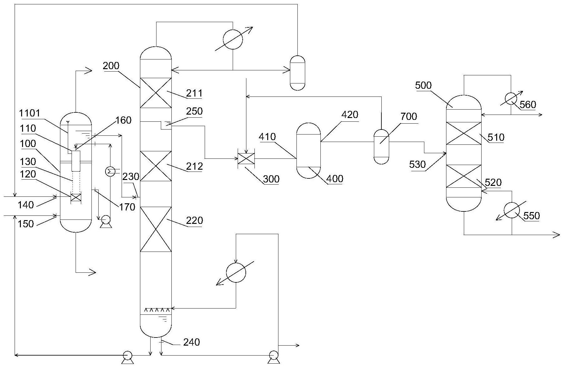 一种己二腈加氢制备己二胺的合成系统及方法