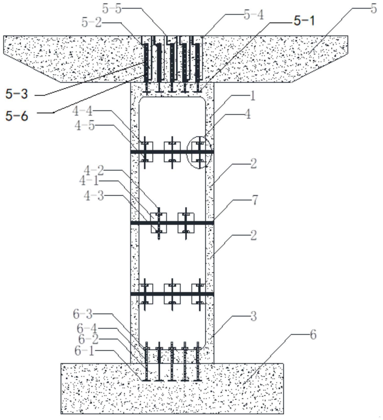 一种轻型节段预制桥墩制作及现场拼装工艺