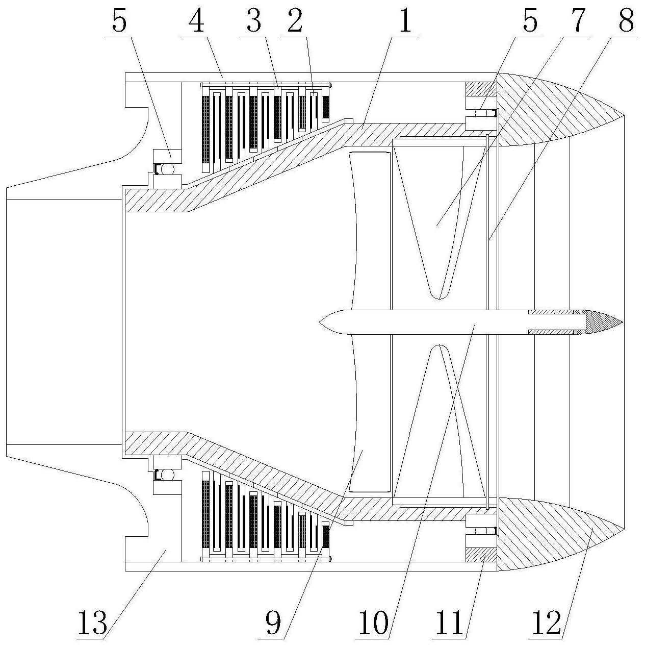 cn112874747a_一种轮缘泵喷推进器及采用该推进器的行进工具在审