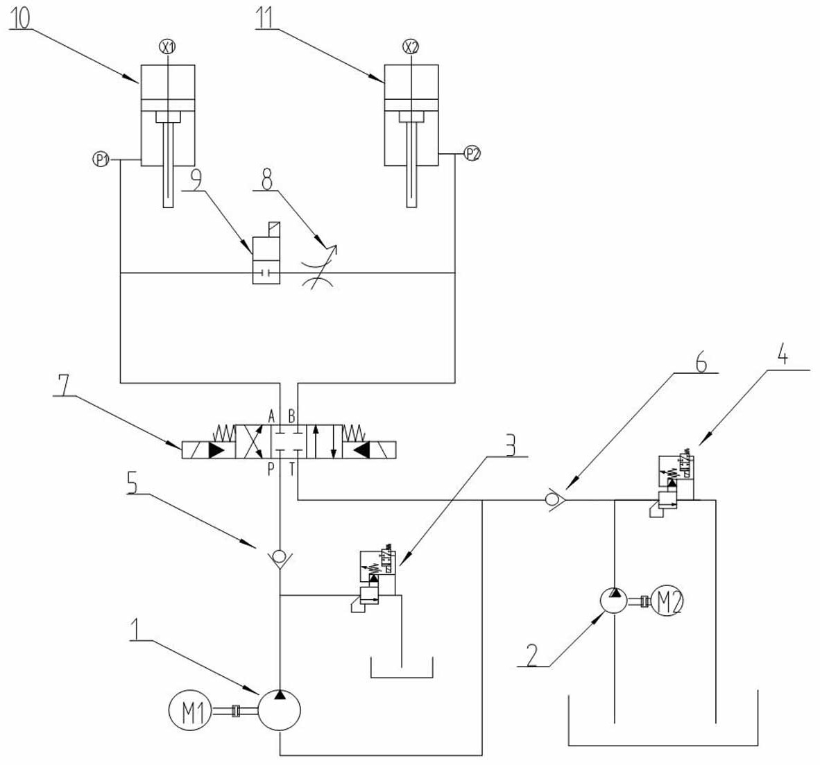 一種液壓抽油機用節能液壓系統