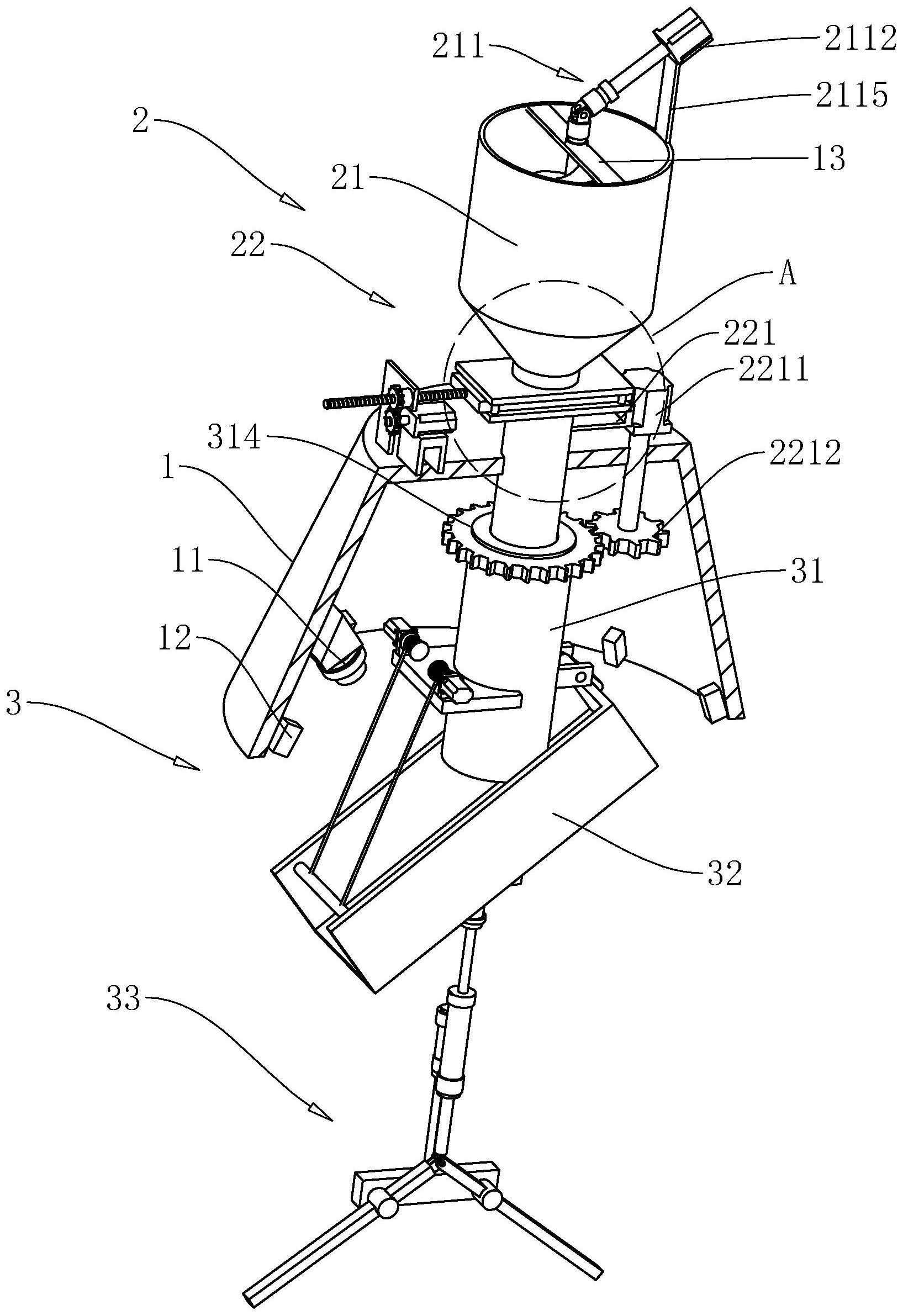 cn112897906a_一种布料均匀的石灰窑炉布料机