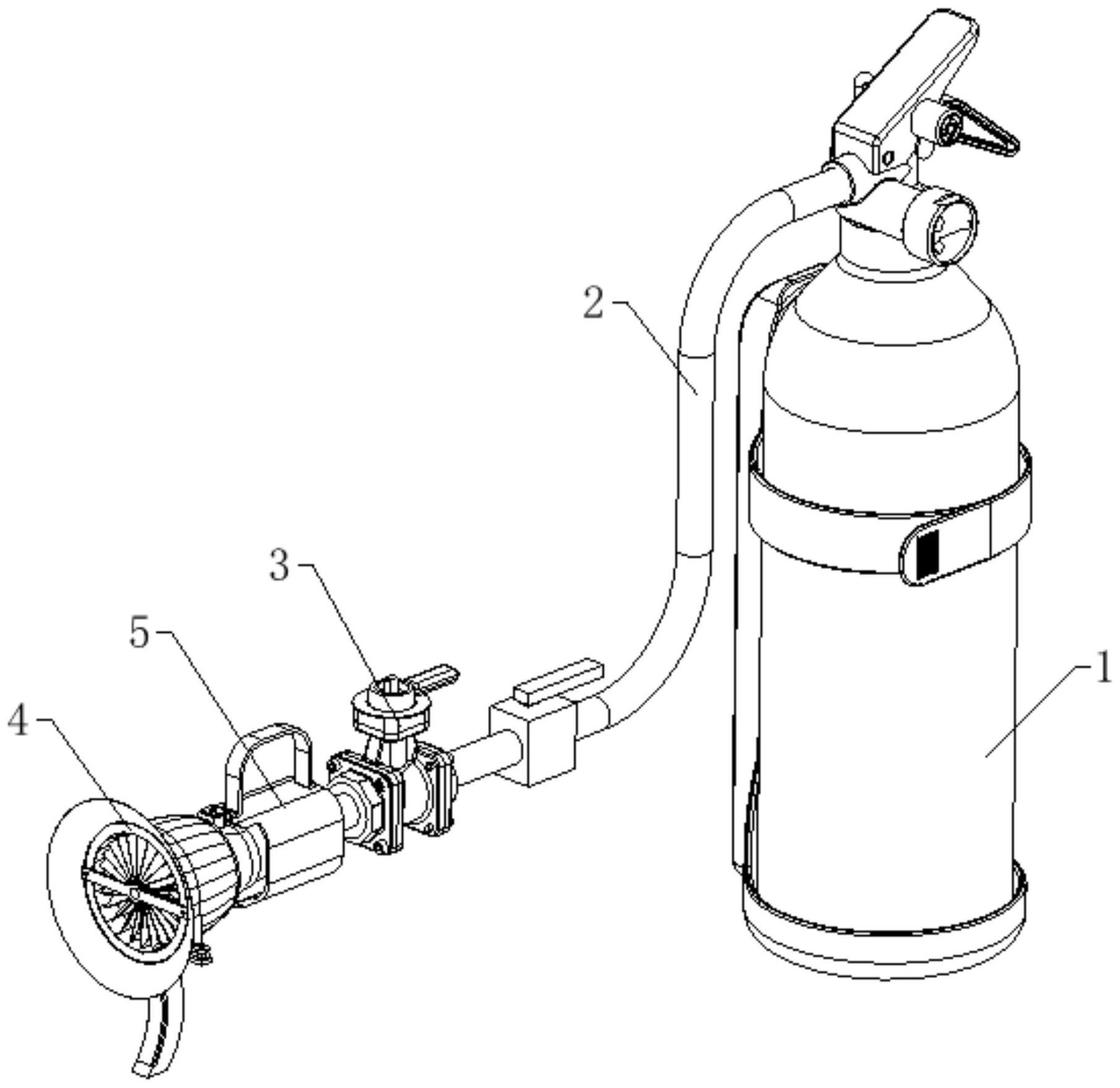 一种高压旋射式新型灭火器