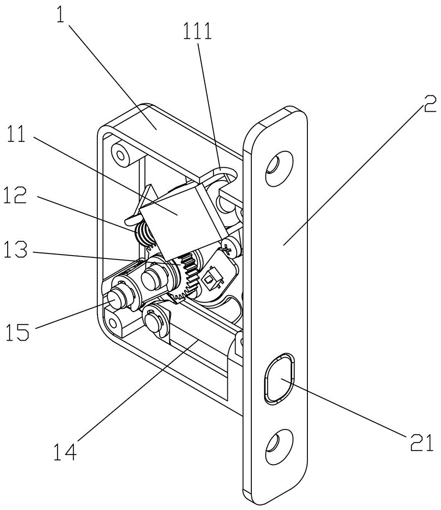 一種捲簾門防盜電插鎖