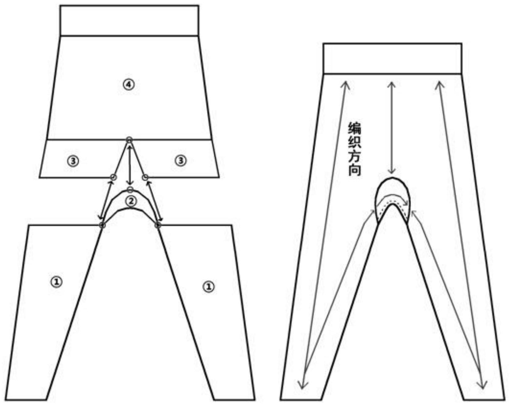 裤子横档示意图图片