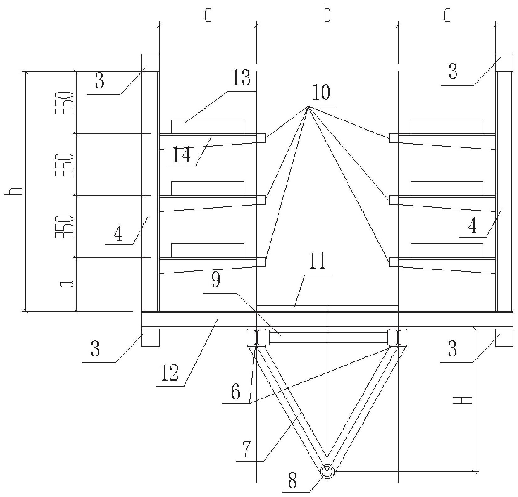 一种带有钢管桁架结构的架空电缆通廊