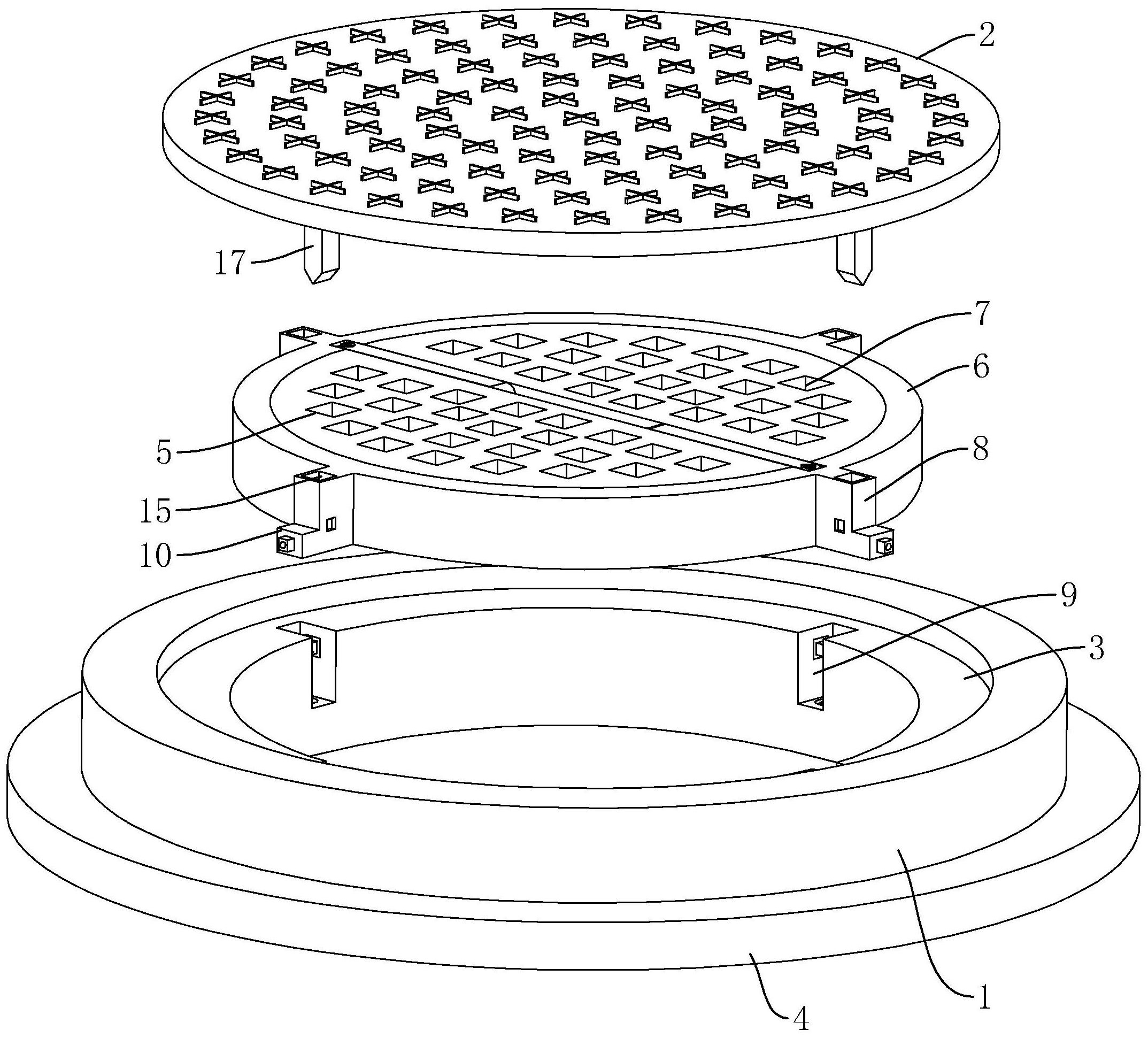 一种市政窨井防坠结构
