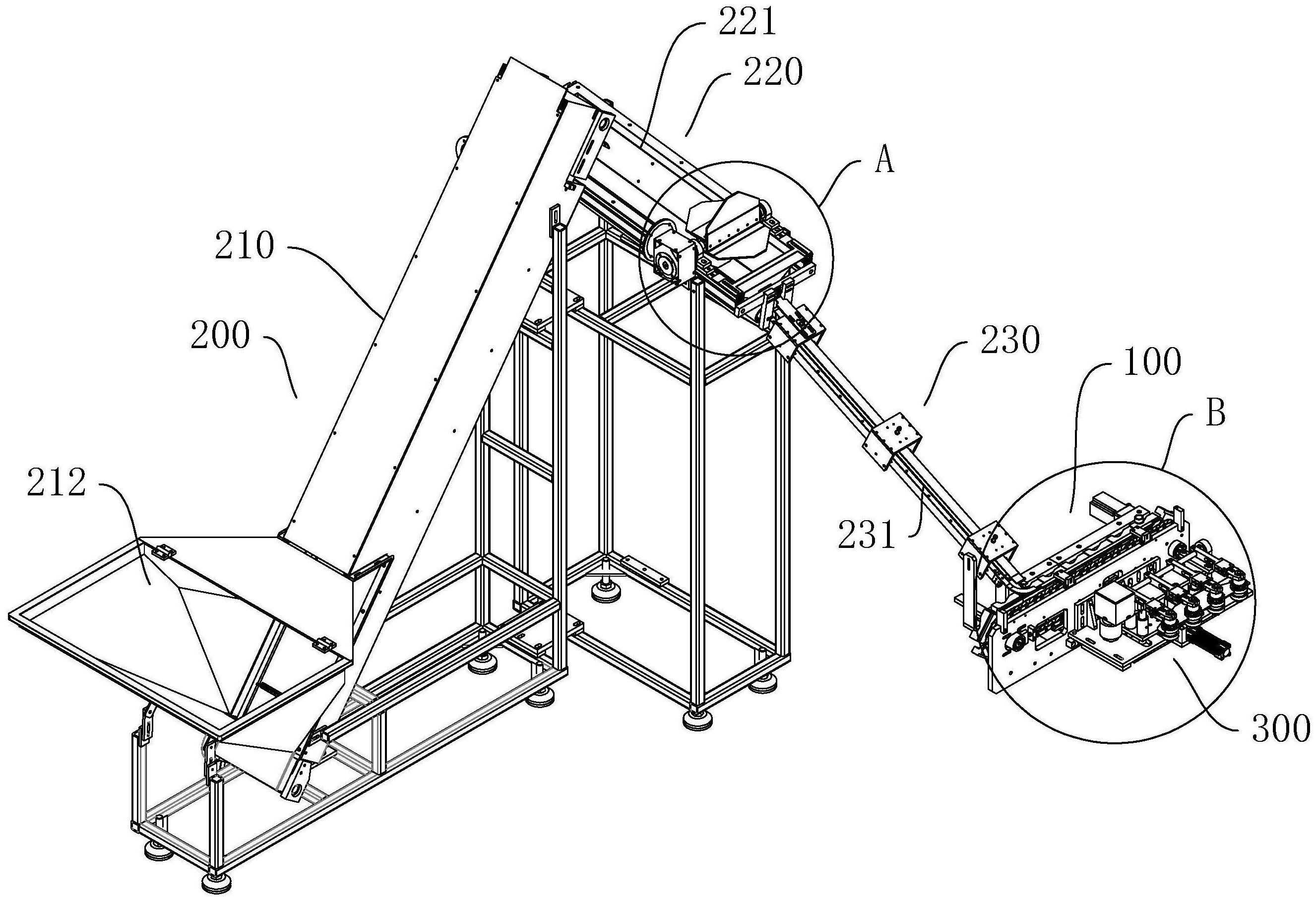 一种吹瓶机的分坯上料装置