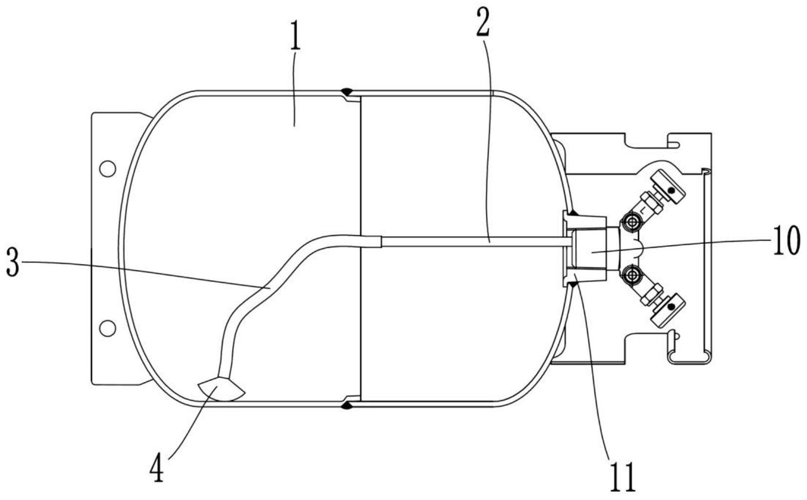 压力罐全位置出液结构