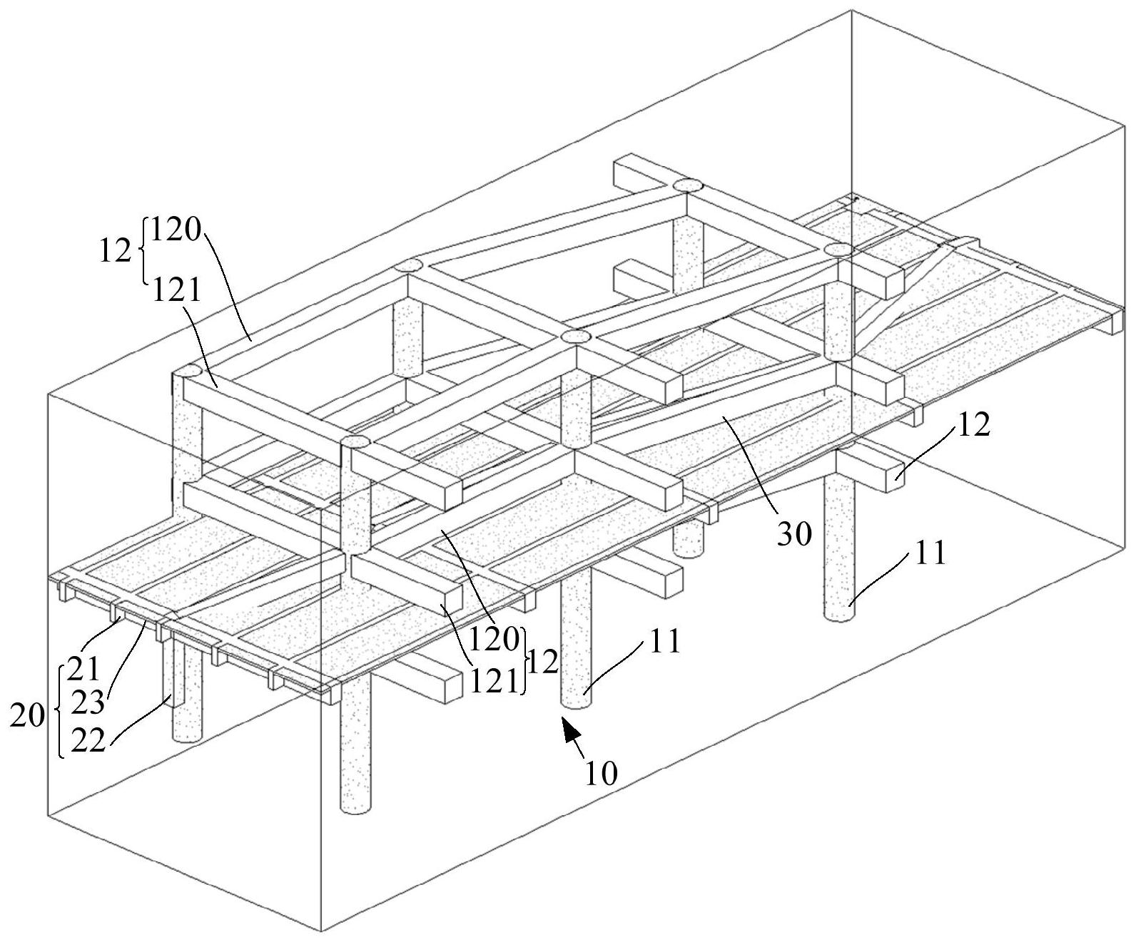 基坑内支撑的换撑施工方法