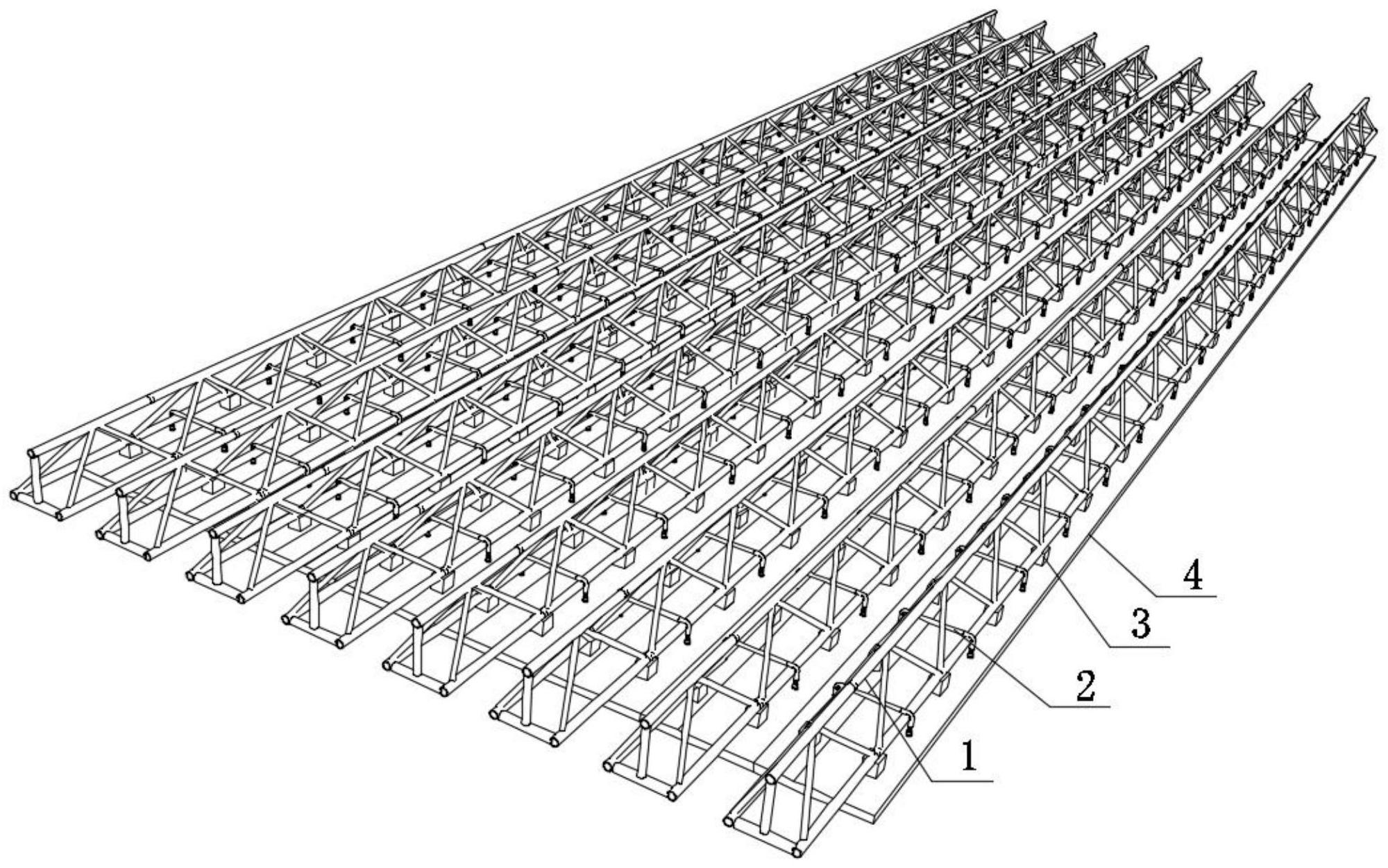可拆卸钢筋桁架楼承板模板体系及整体施工方法