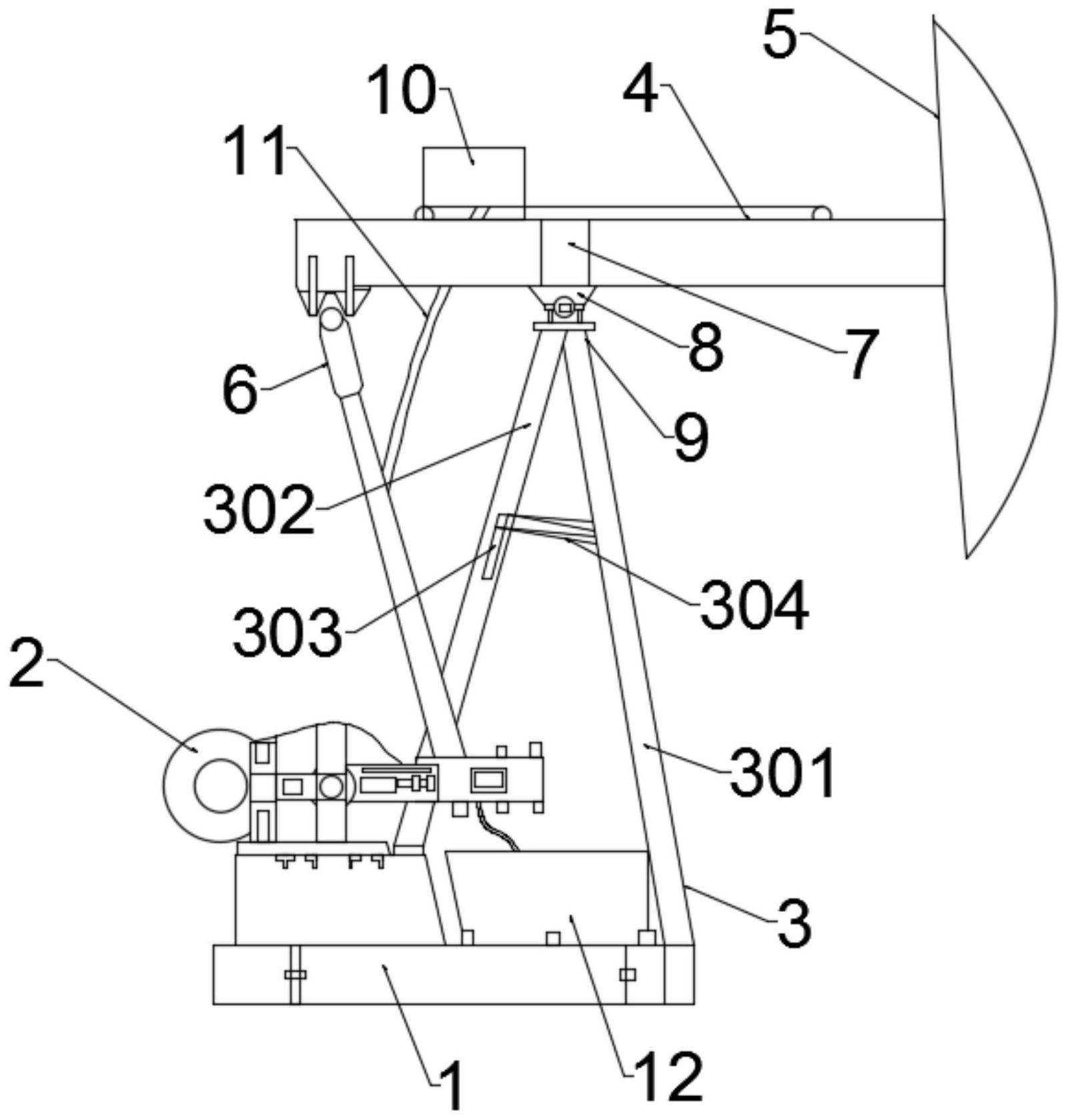 cn113027388a_一种大冲程游梁式抽油机在审