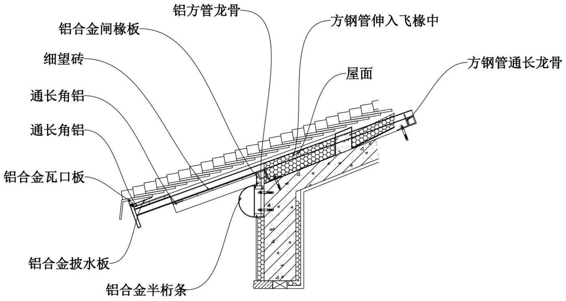 一种传统檐口在现代低层住宅中运用的新型节点技术