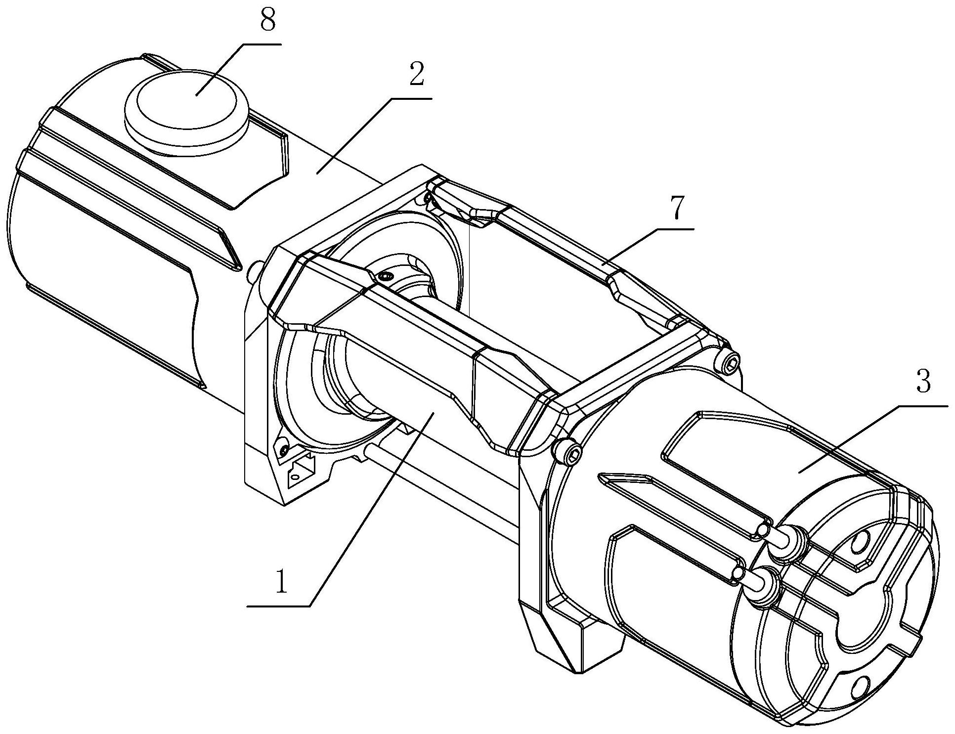 一种可切换离合的双速绞盘
