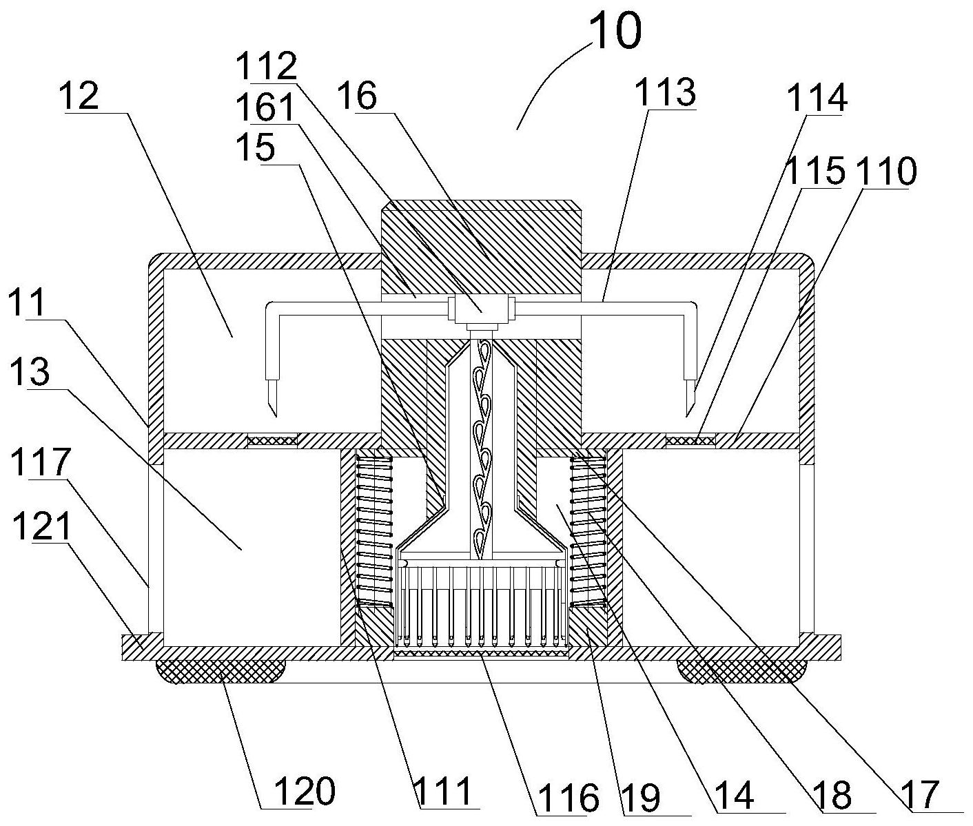 夹持式环形微针刀特斯拉阀高效无痛采血装置