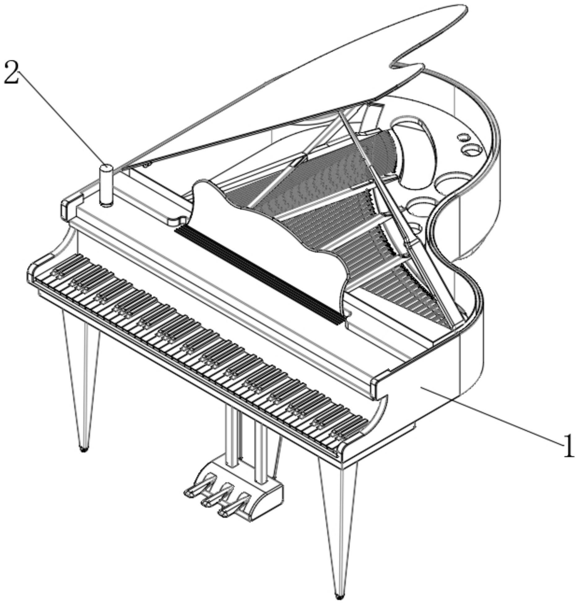 一种便于远程学习的钢琴教学装置