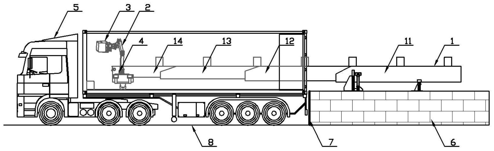 厢式货车自动装卸纸箱包装货物的装置