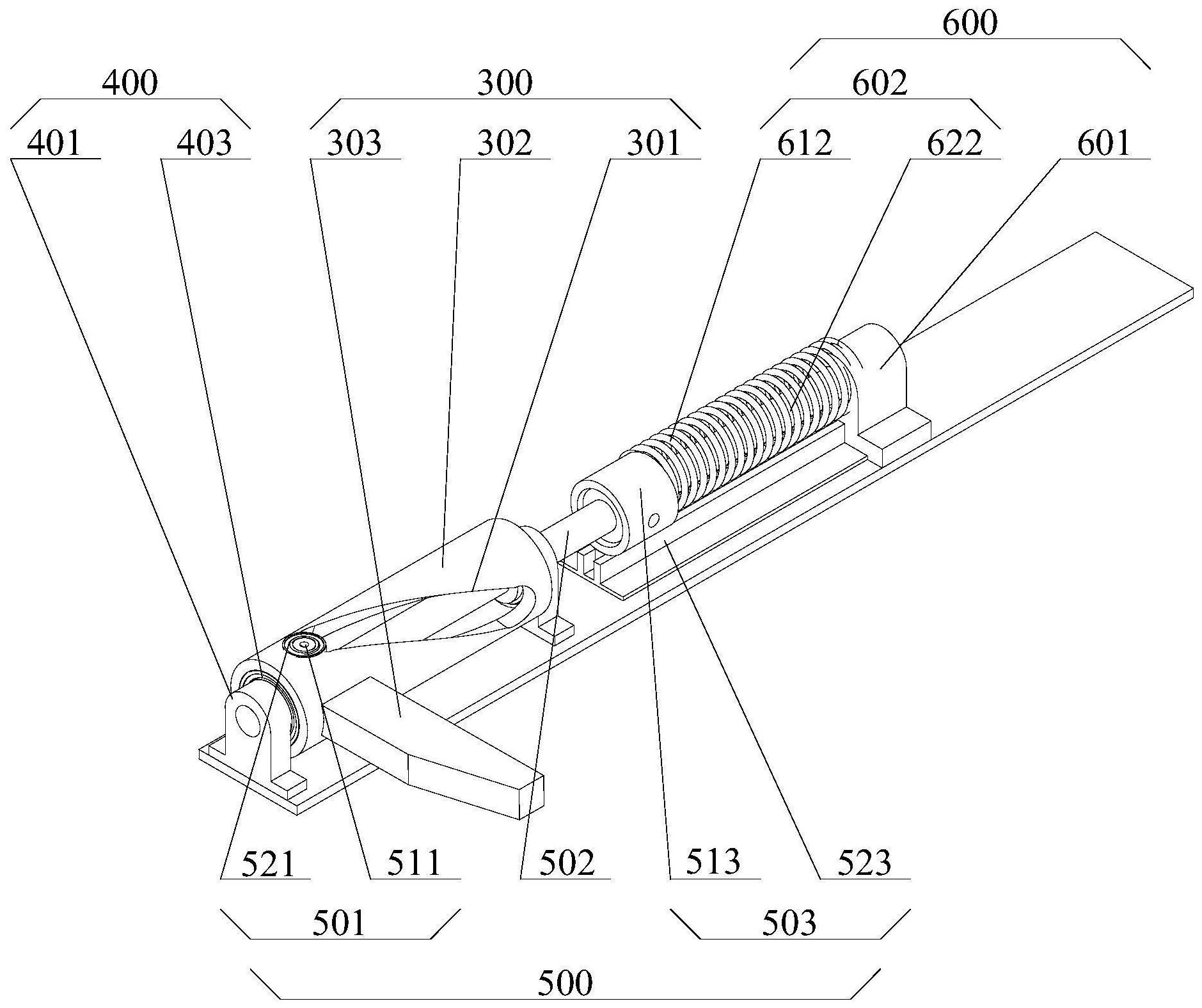 指梁翻板开合装置及二层台系统