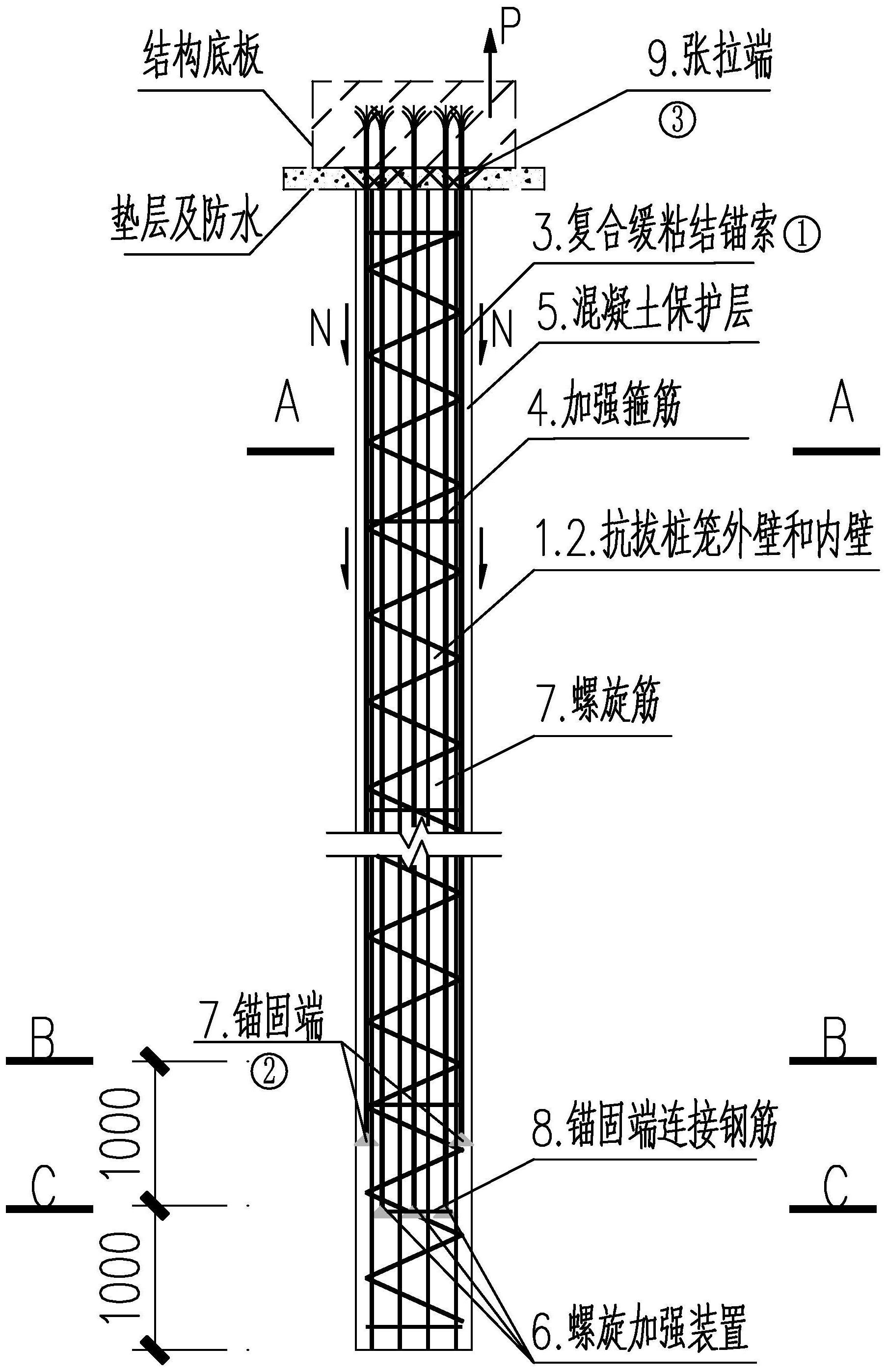 抗拔桩图片 图集图片